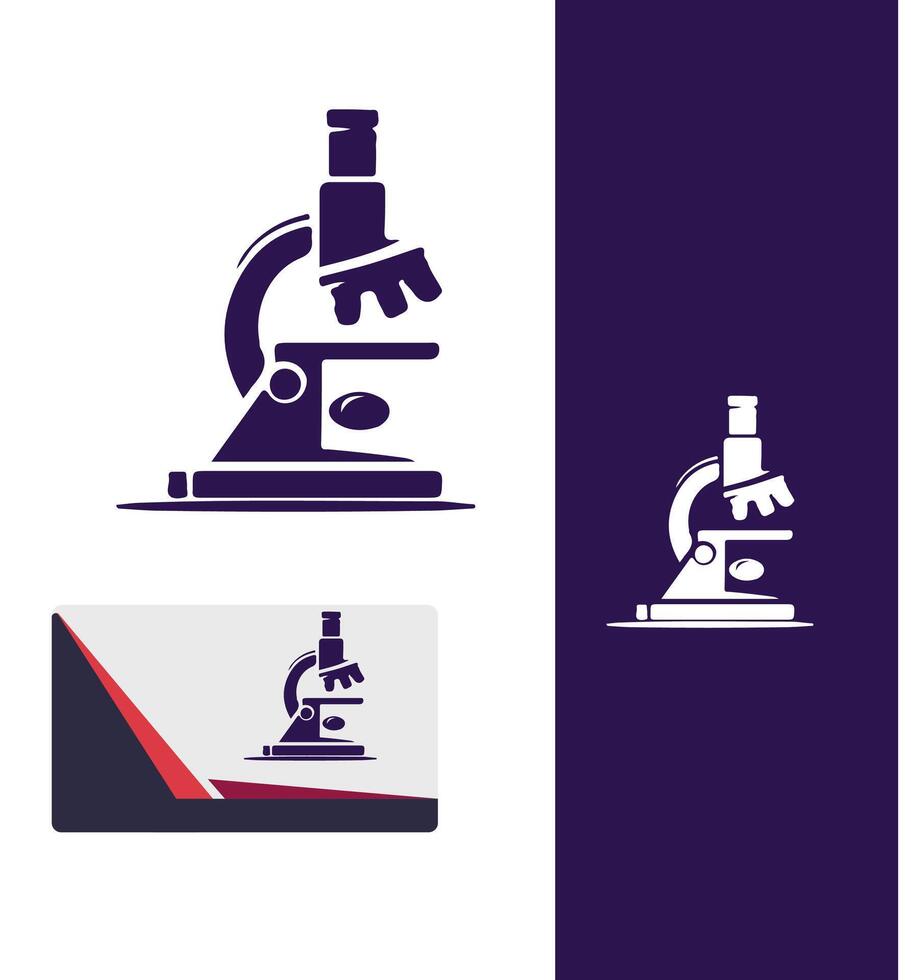 Insight Microscope Logo Design vector