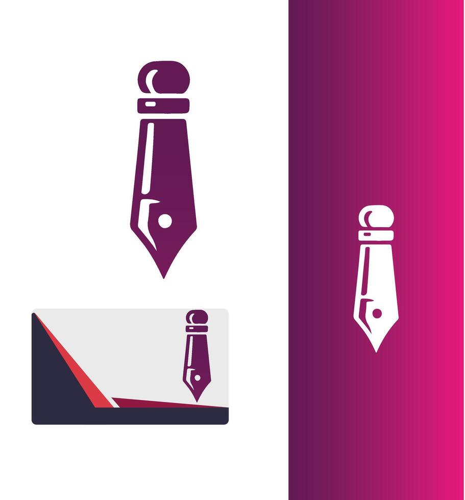 LuminousInk pen logo vector