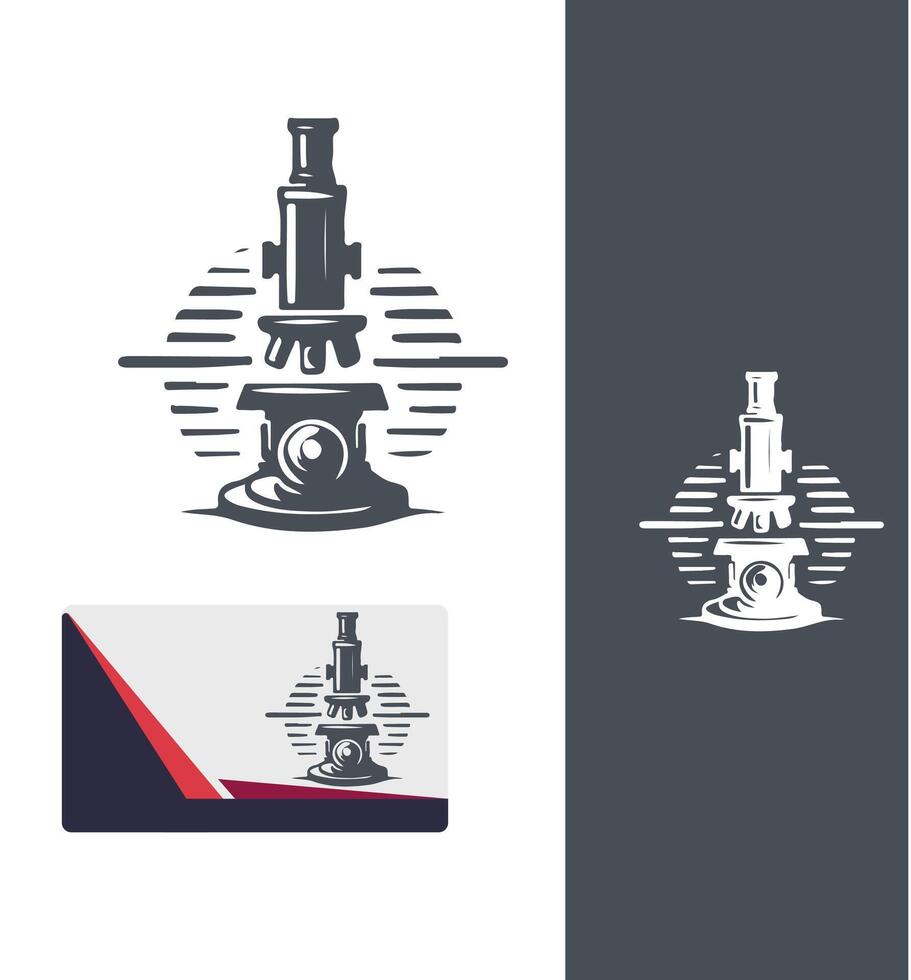 Master Microscope Design vector