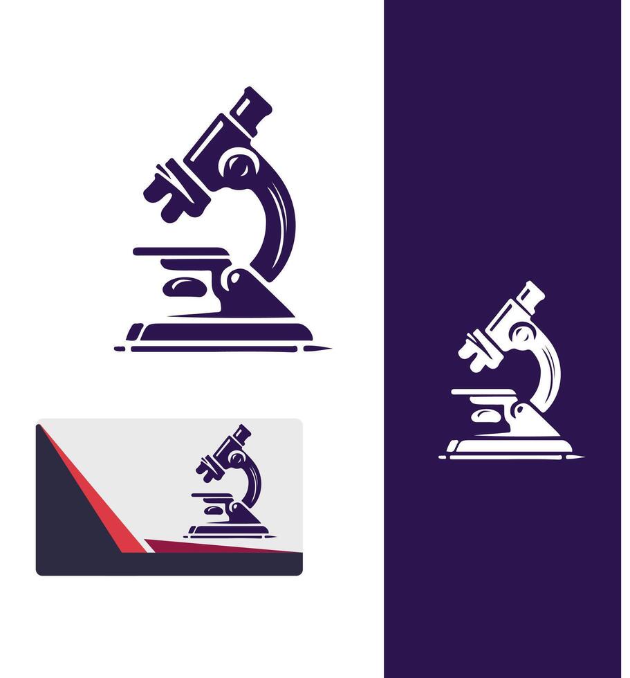 Precise Lens Microscope Design vector