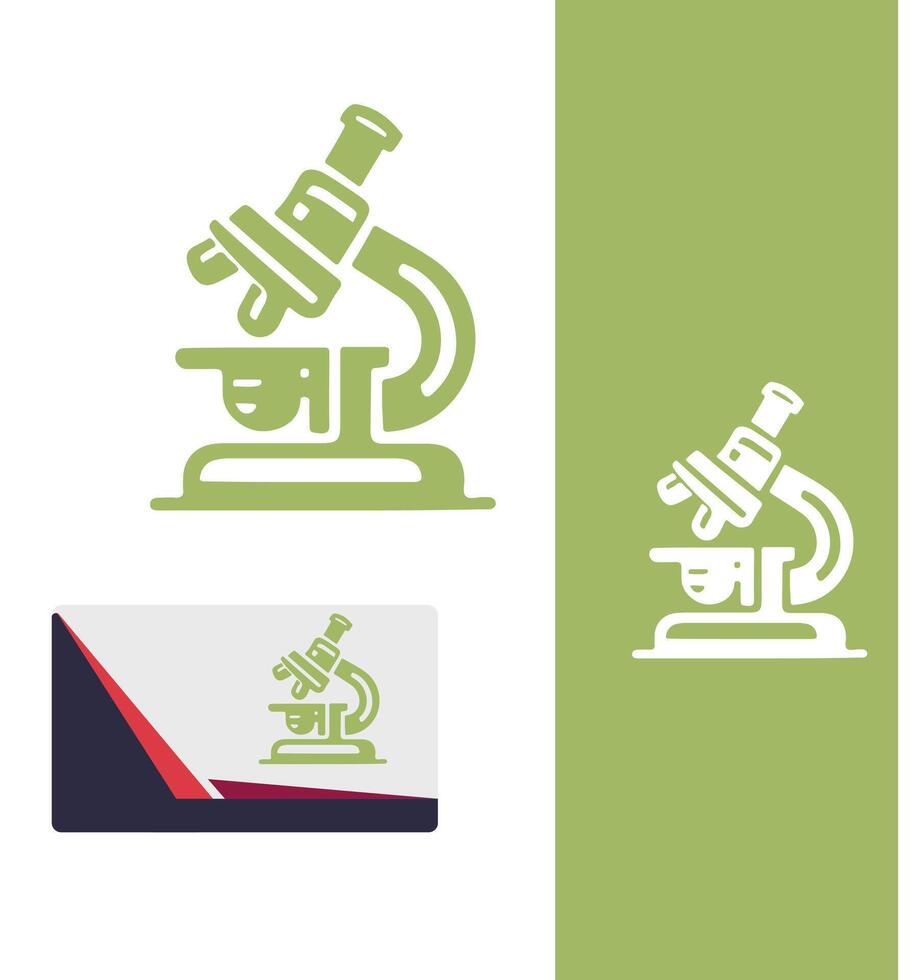 Clear View Microscope Design vector