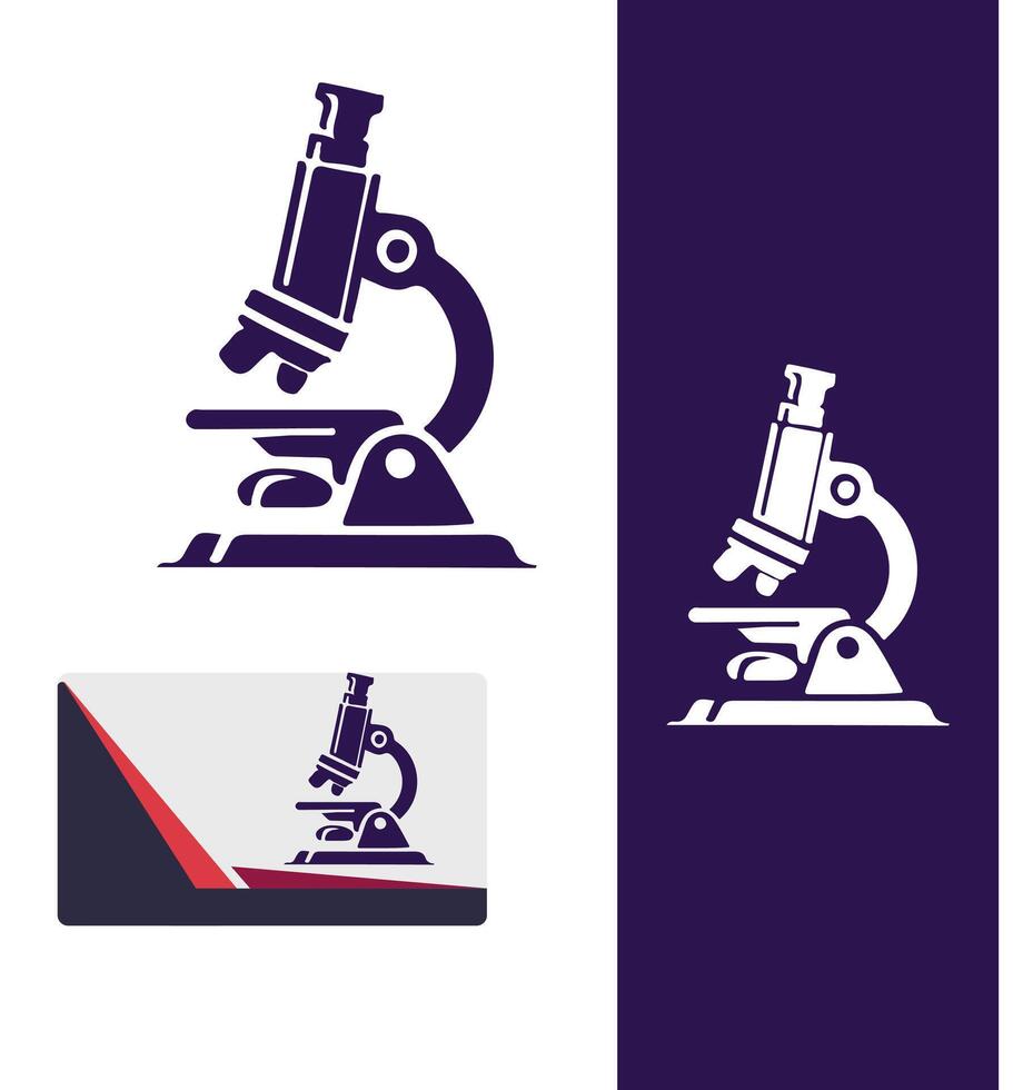 Detail Microscope Design vector