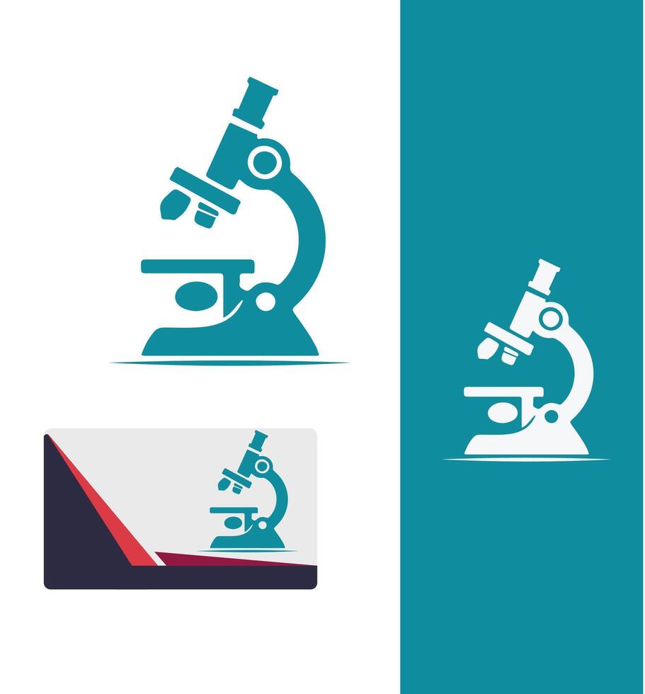 Infinity Lens Microscope Design vector