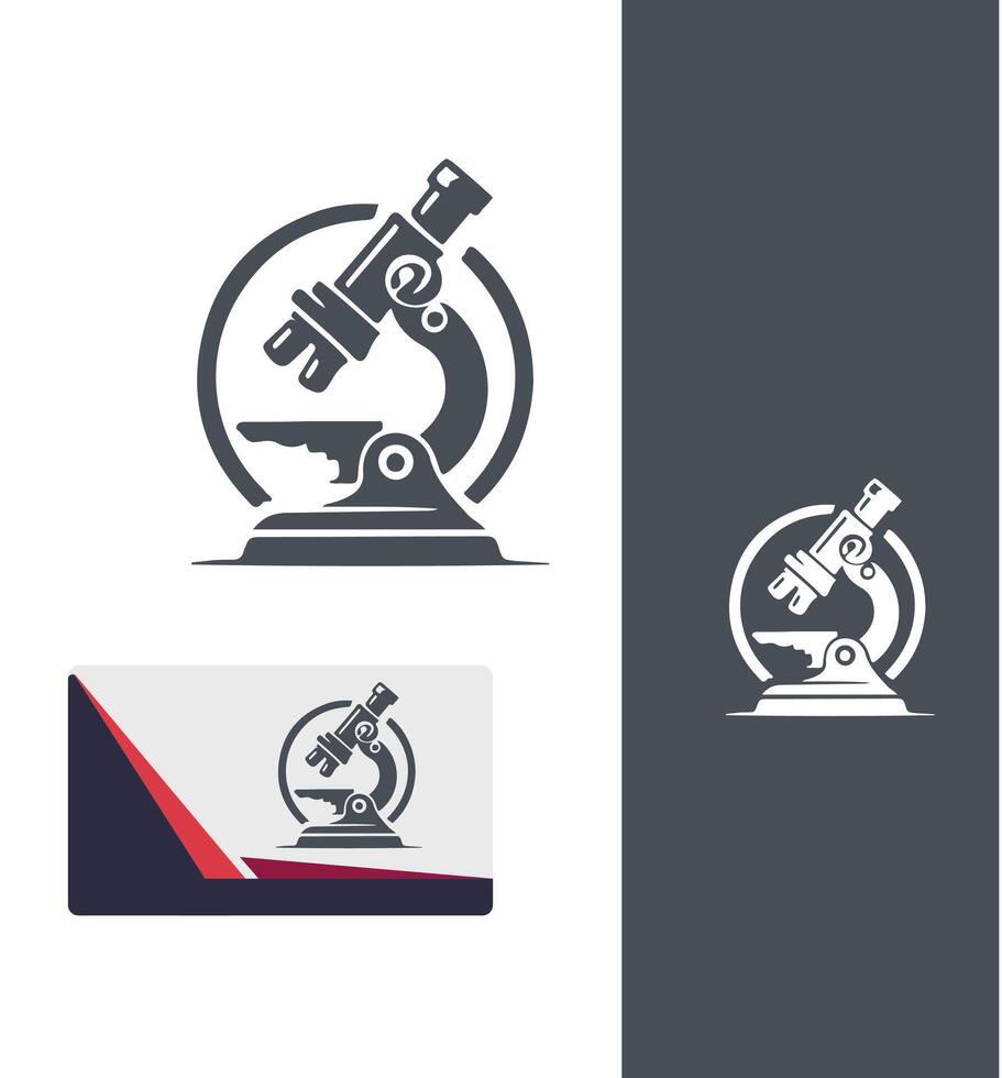 Lens Microscope Design vector