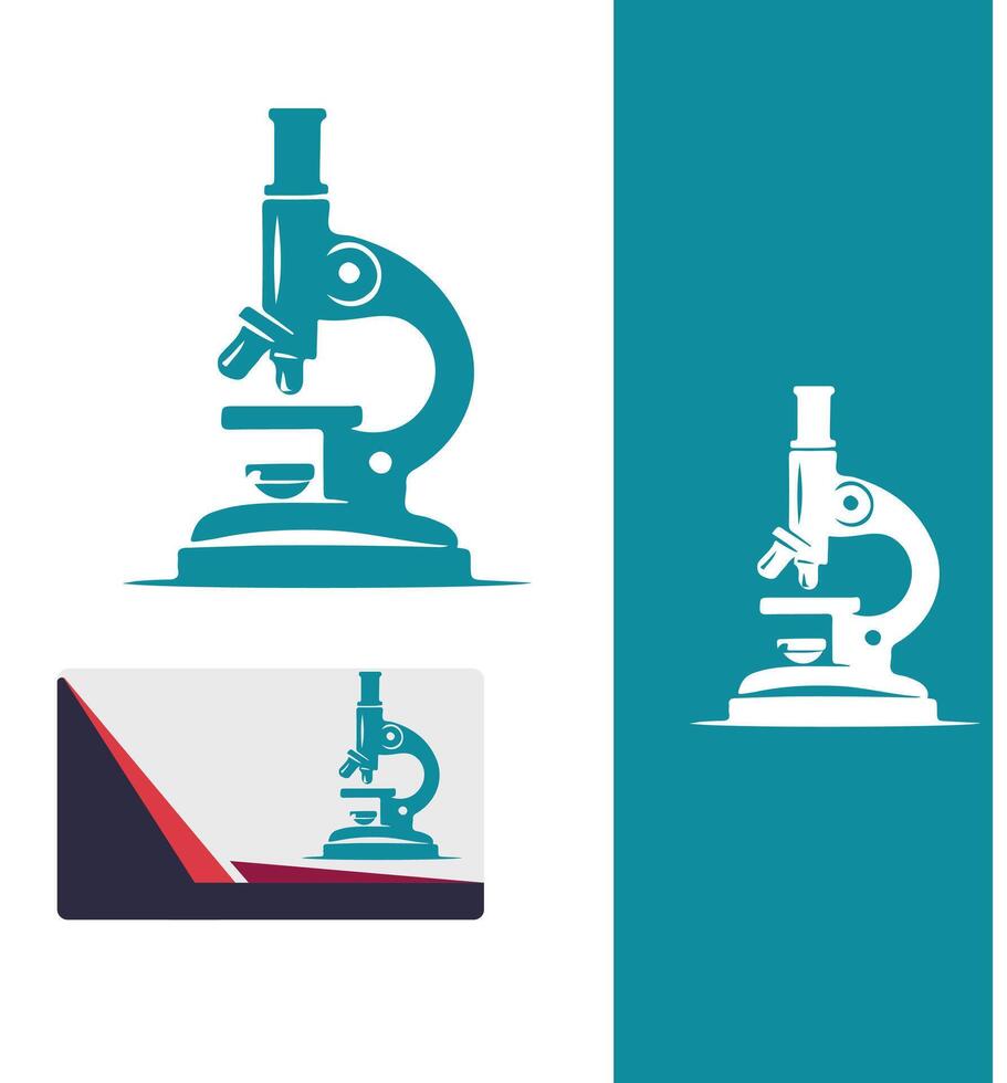 Zoom Spectra Microscope Design vector