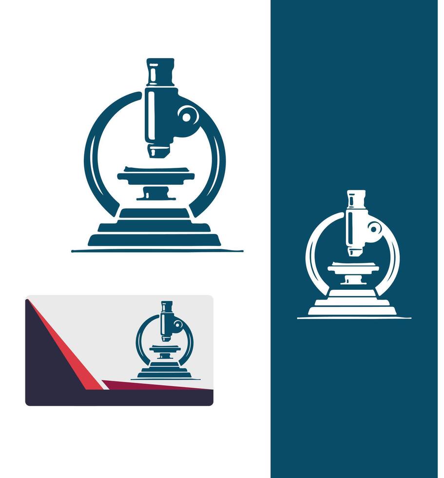 Deep Sight Microscope Design vector
