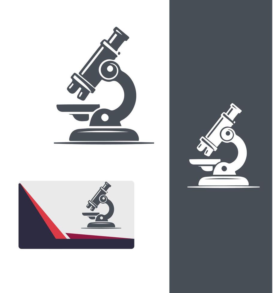 Clear Focus Microscope Design vector