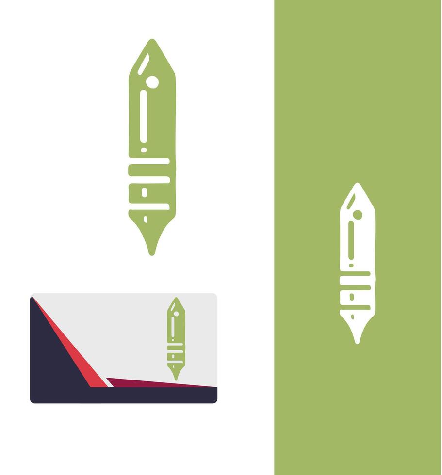 Perfect Write pen logo design vector