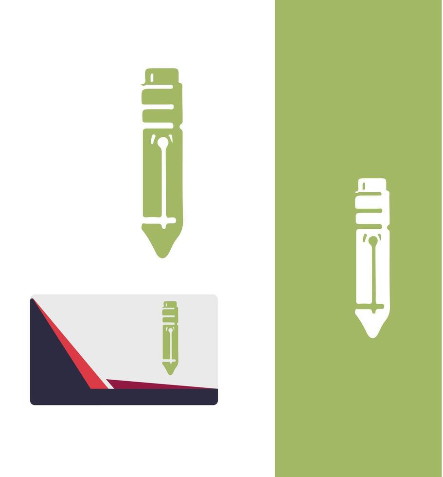 Dynamic Pen pen logo design vector