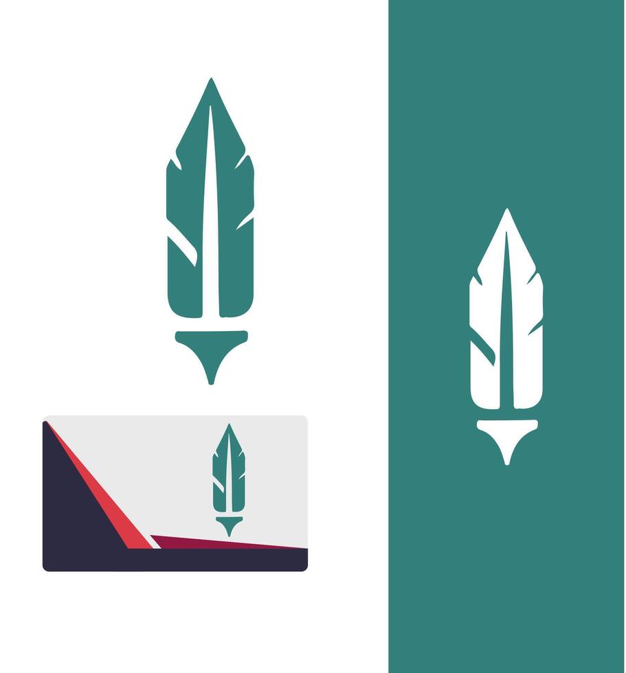Elegant Pen pen logo design vector