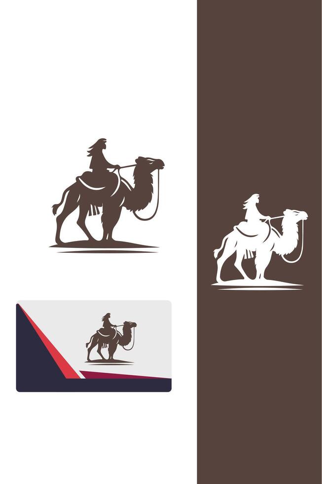 Oasis Expedition camel design vector