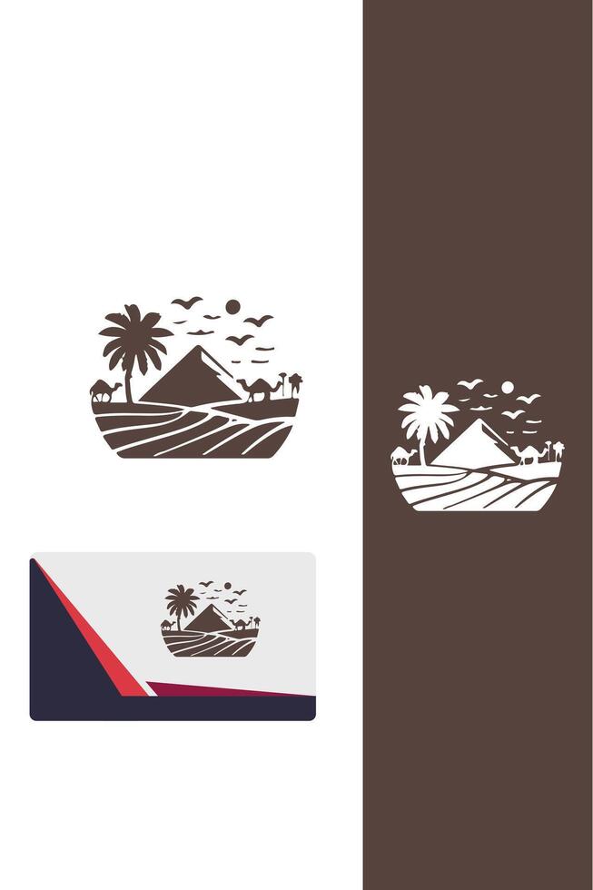Sand Dune Rider camel logo vector