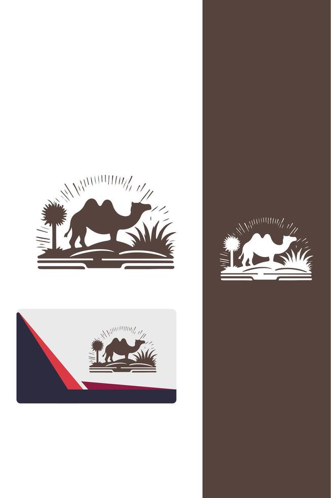 Mirage Trail camel logo vector