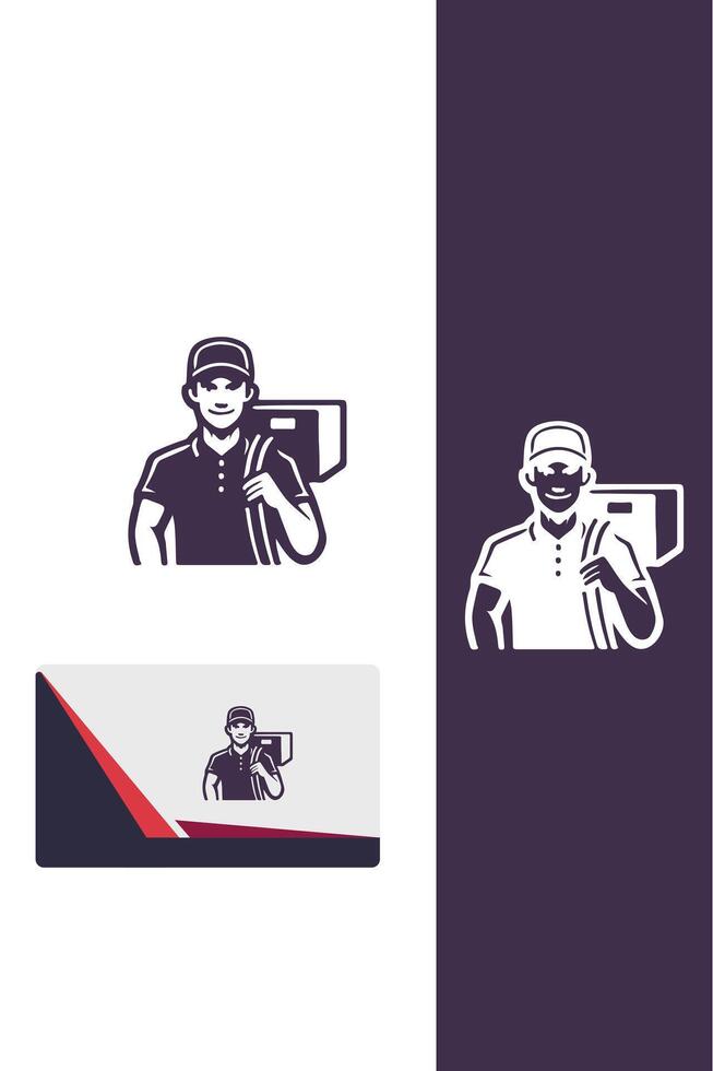 Snap Runner Delivery Gul design vector