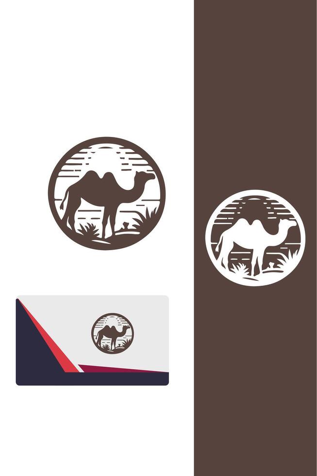 Nomadic Sands camel logo vector