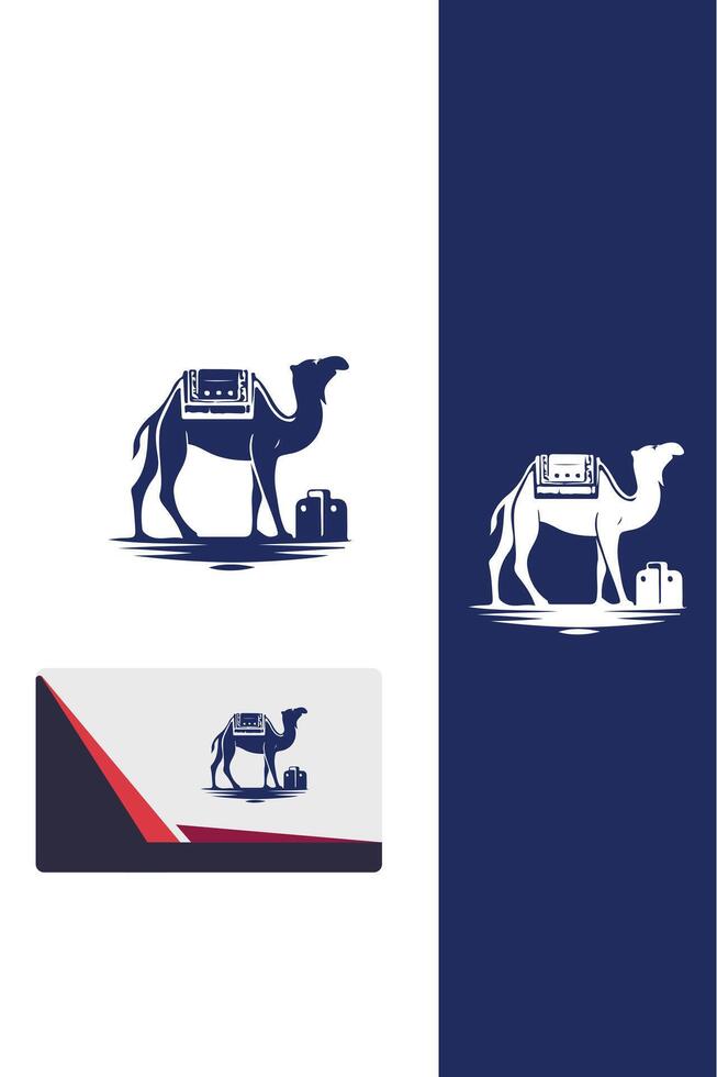 Dune Rider camel logo vector