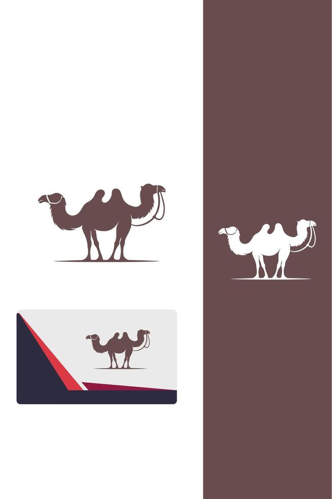 Desert King camel logo vector