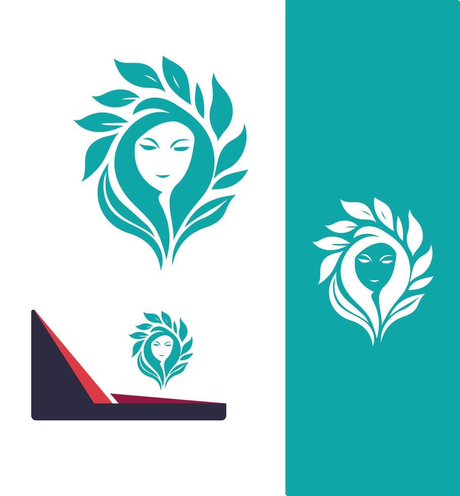 Green Goddess Dryad Woman Design vector