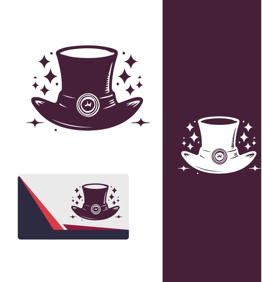 Secret Sorcery Hat Magic Hat logo vector