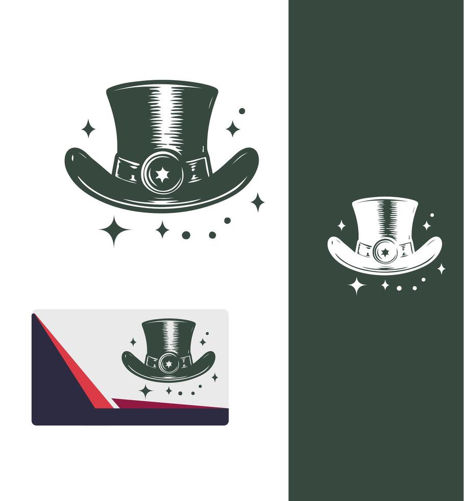 Fabled Hat Magic Hat logo vector