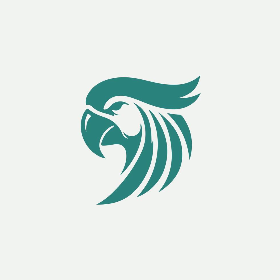 Gleaming Beak Parrot Logo vector