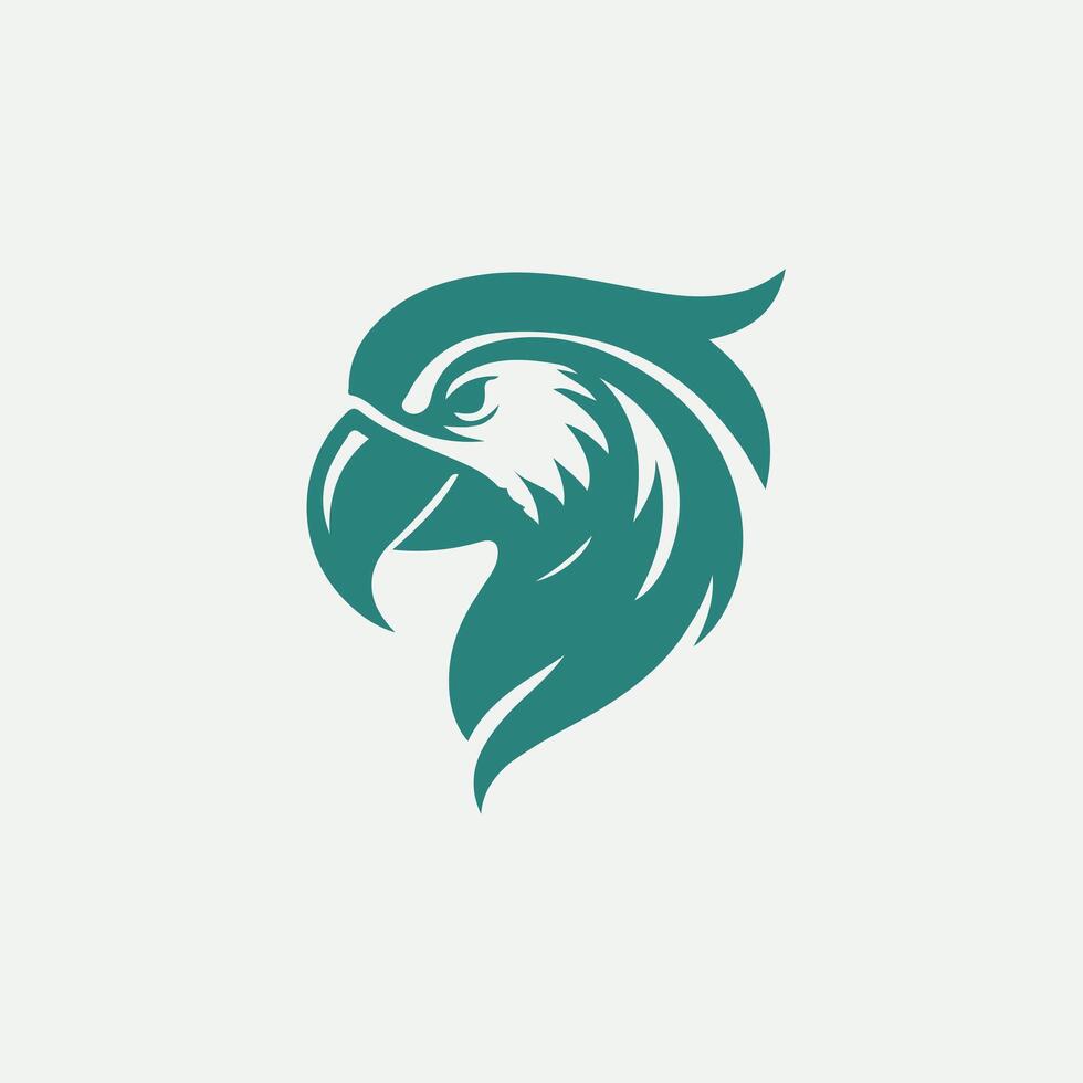 Luminous Wings Parrot Logo vector