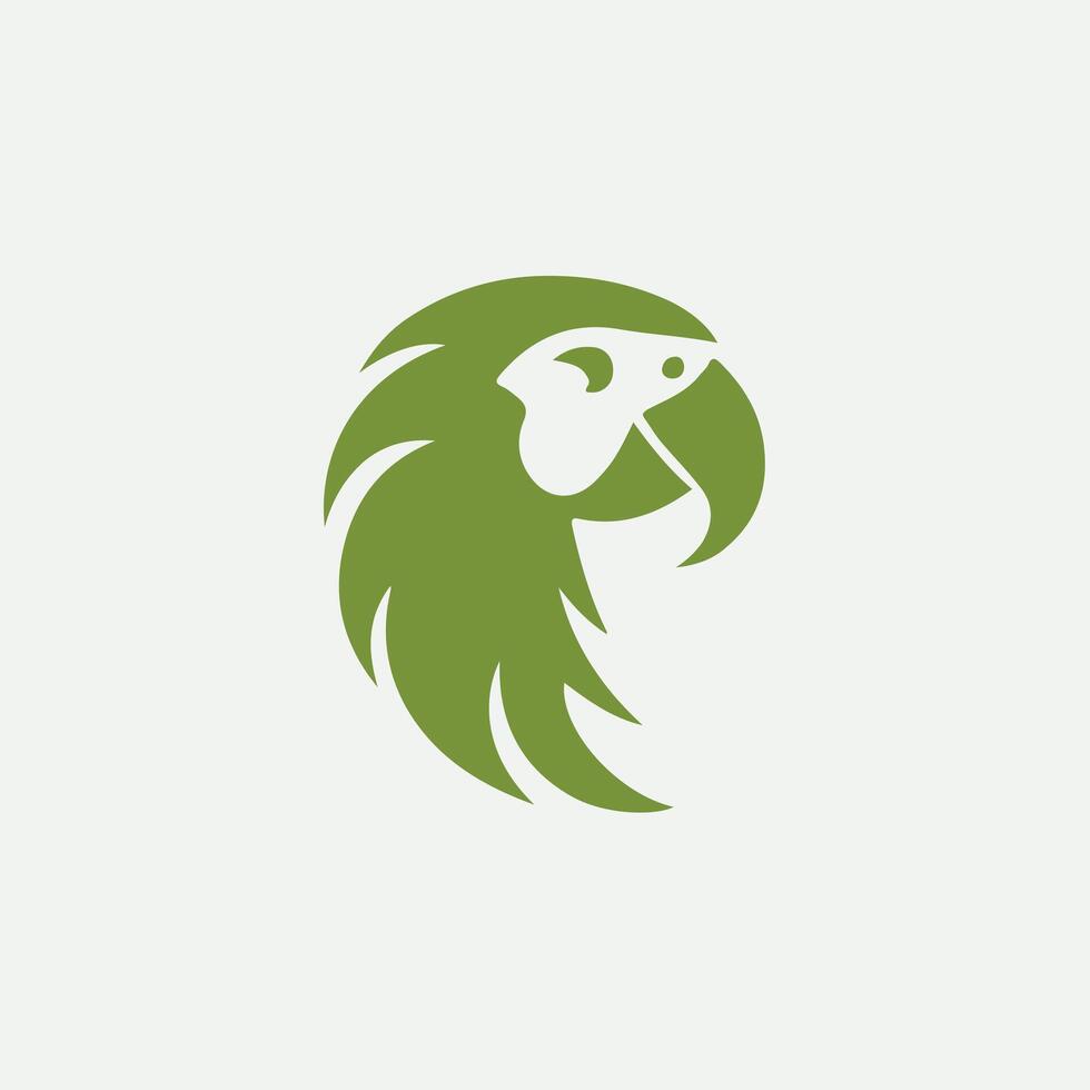Feathered Wave Parrot Design vector