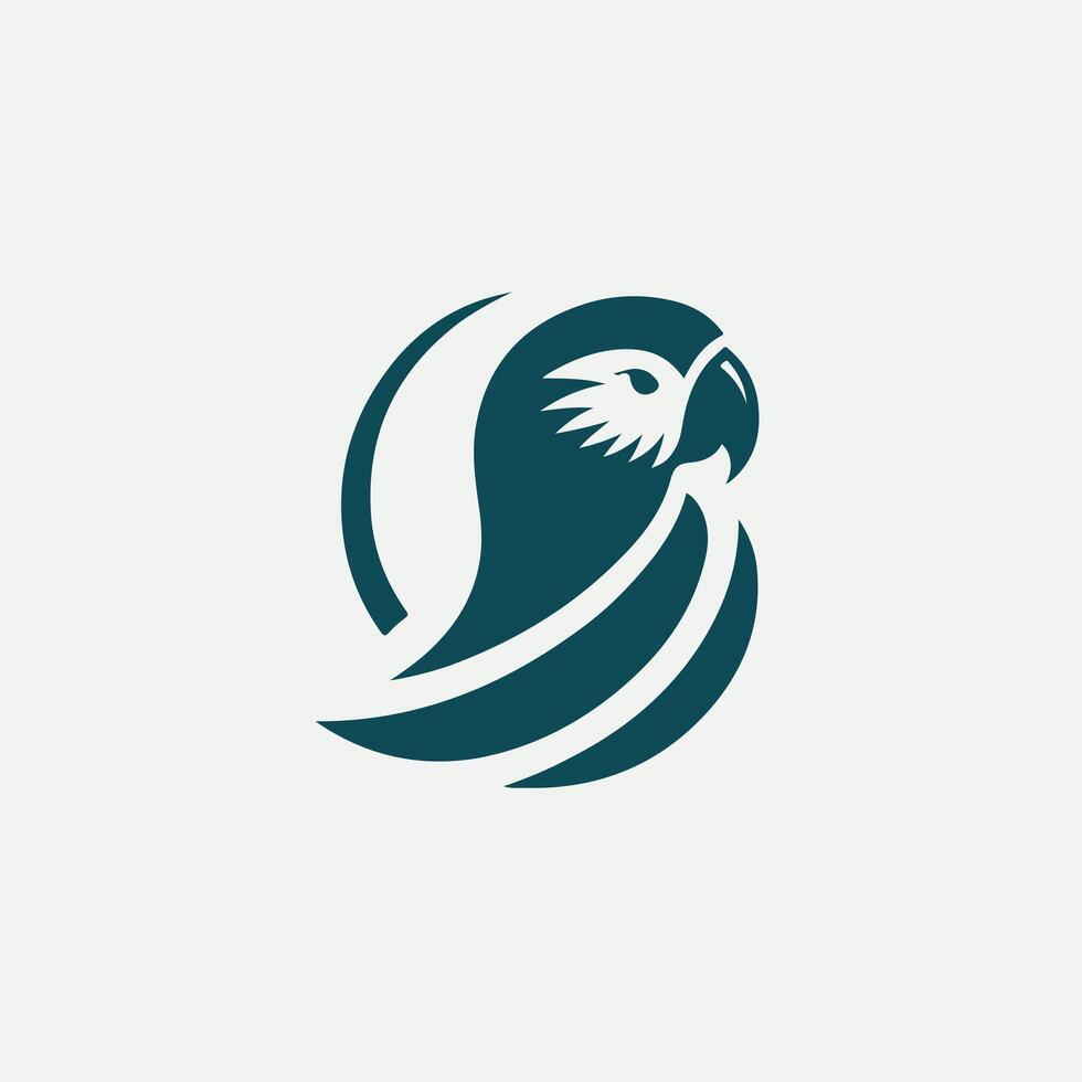 Sky Blends Parrot Design vector