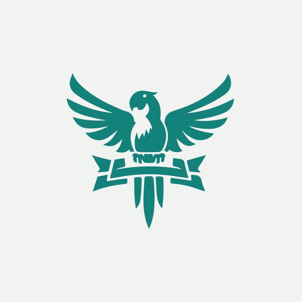 Wings of Joy Parrot Design vector