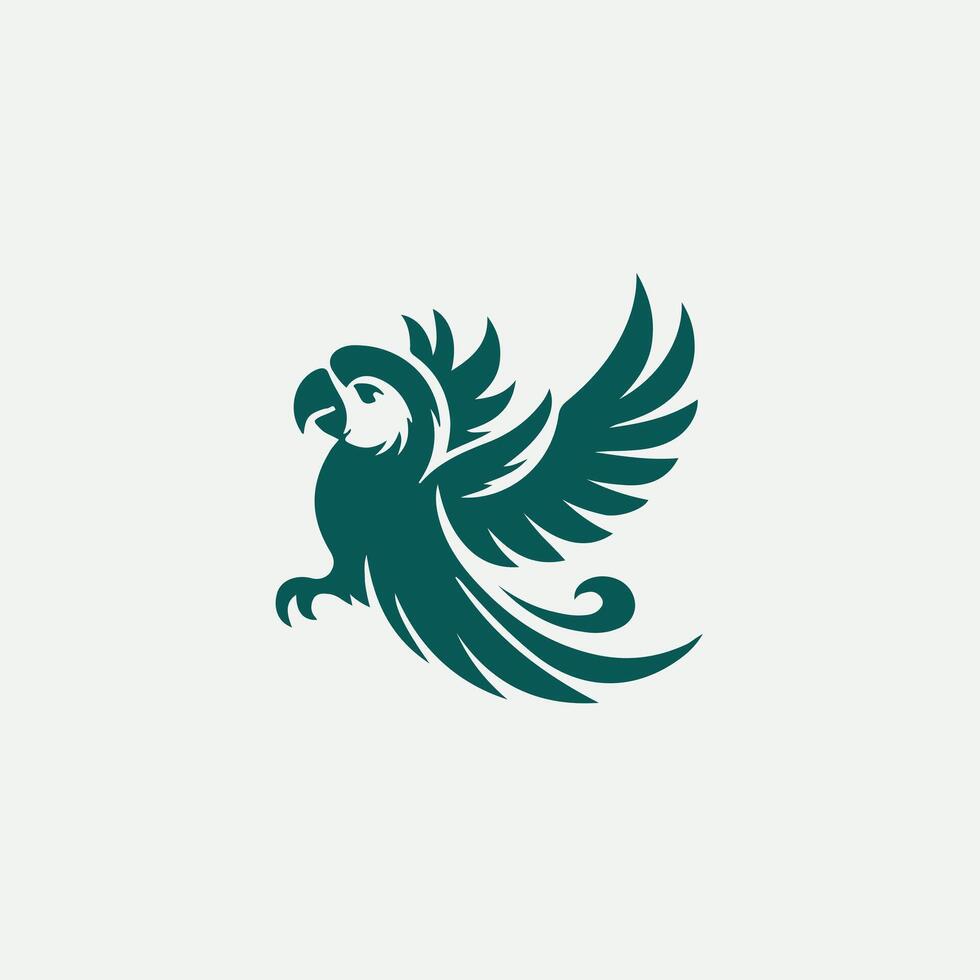Beak Breakthrough Parrot Design vector