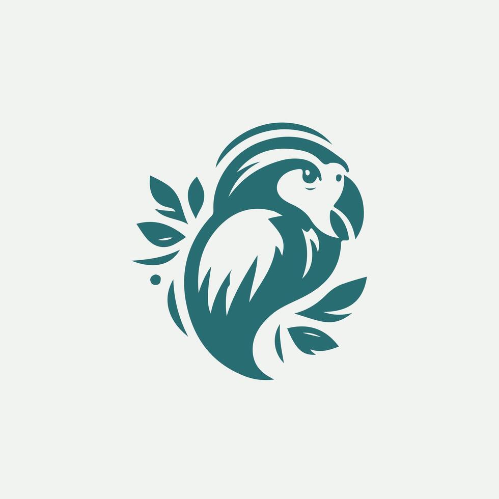 Wings of Wonder Parrot Logo Design vector