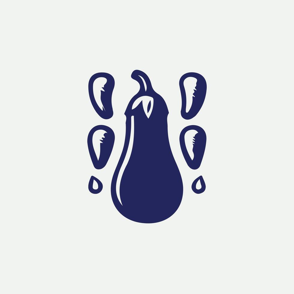 Tomato Sprouts vegetable logo vector