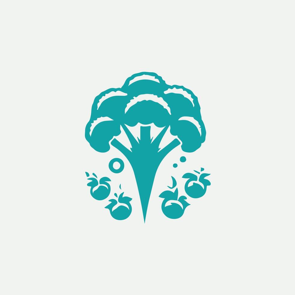 Malabar Spinach vegetable logo vector