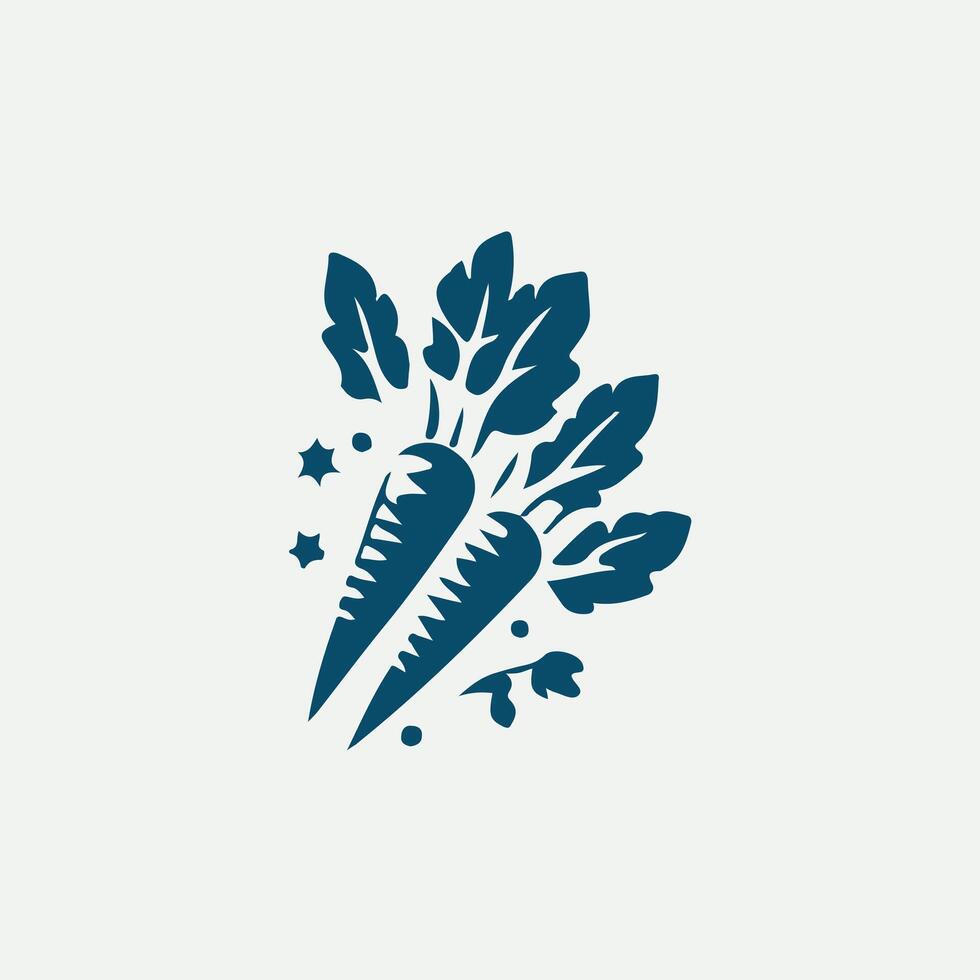Swiss Chard vegetable logo vector