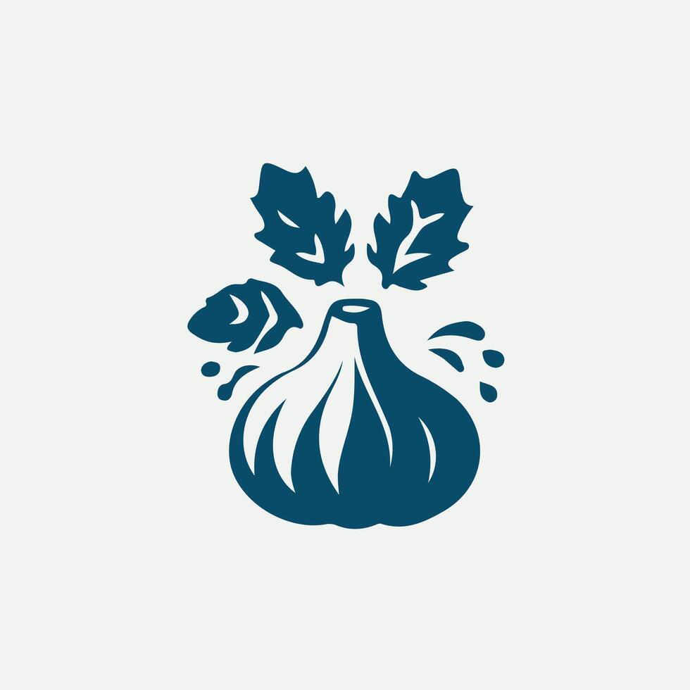 Water Chestnuts vegetable logo vector
