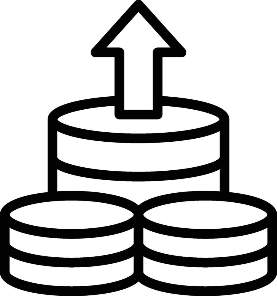 Financial Growth Icon. Money Growth Icon vector