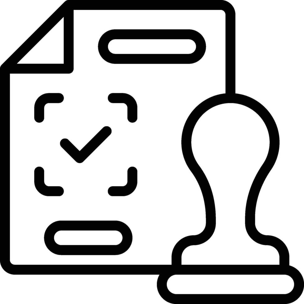 Stamp Icon. Stamp Paper Icon vector