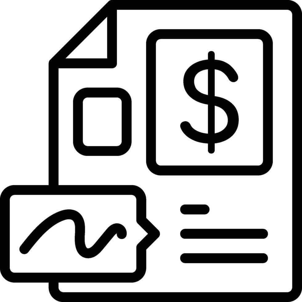Financial Agreement Icon. Contract Icon vector