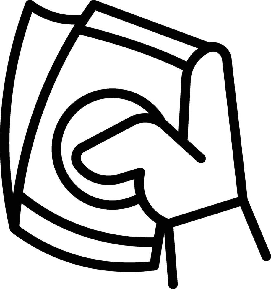 Finance Icon. Hand Holding Money Icon vector