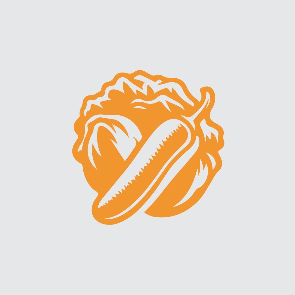 Asparagus vegetable logo vector