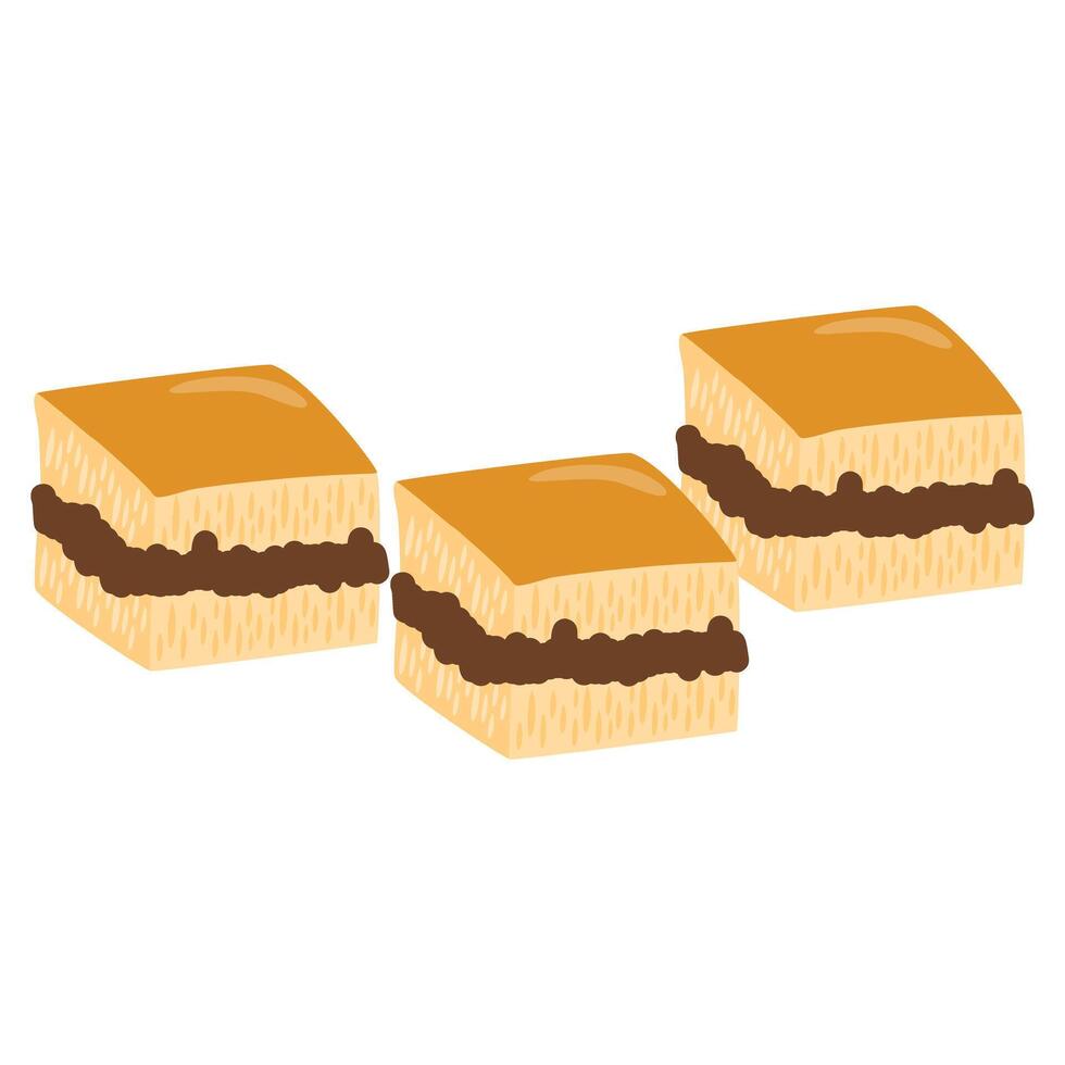 martabak manis sweet street food vector