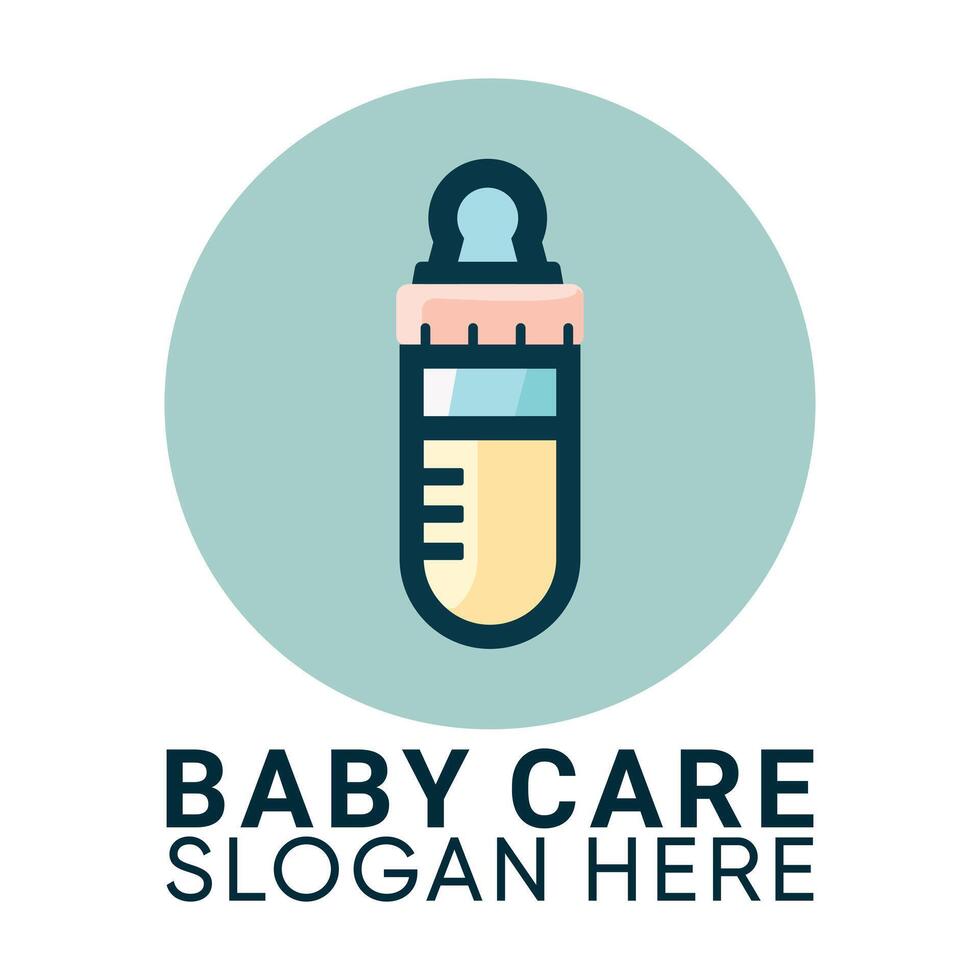 Baby care logo Nurturing Nest vector