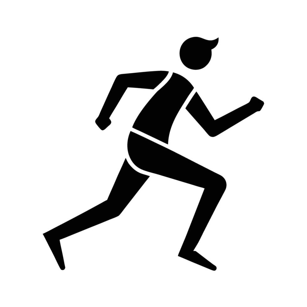 Elegant line art design featuring runner icon style for buyers vector