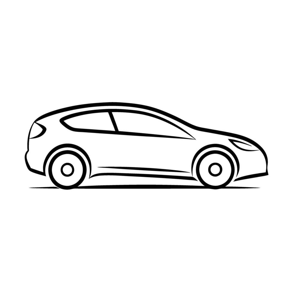 Modern5 minimalist line art design for hatch in white background vector