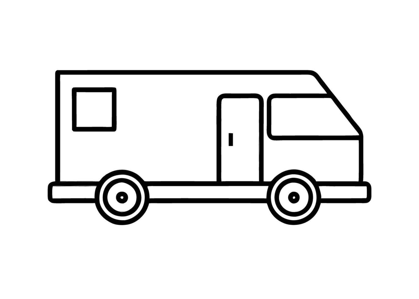 Vibrant line art design featuring truck style for smart buyers vector