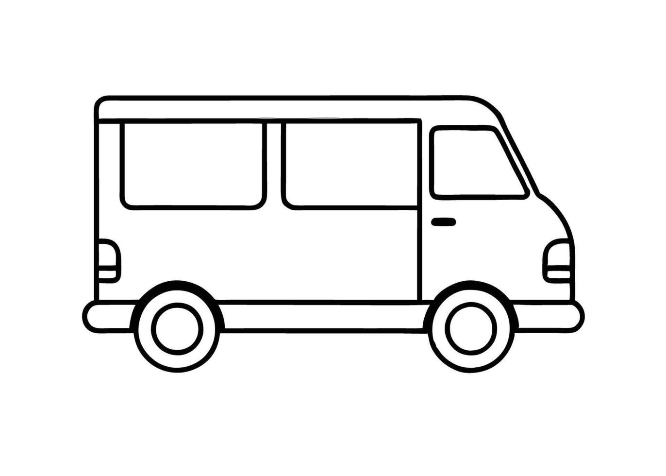 Simplified ice cream truck design conveys sweet charm on white vector