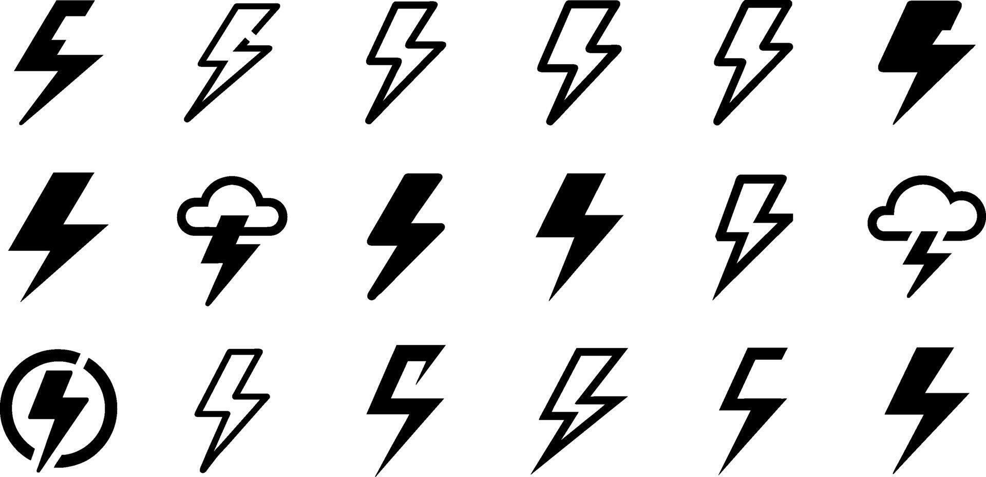 Minimalist Messaging Icons Lightning Chat Design vector