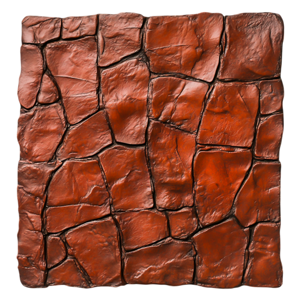 Textured Brown Stone Wall with Natural Cracks and Depth for Design Use png