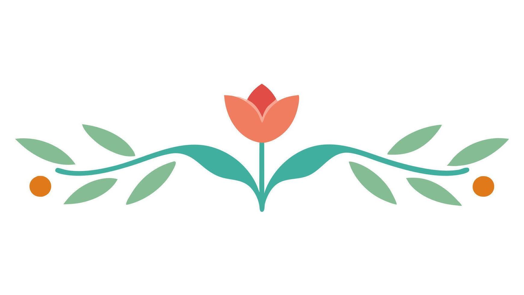 Elegant Floral Ornament Underline Design Borders and Frames vector