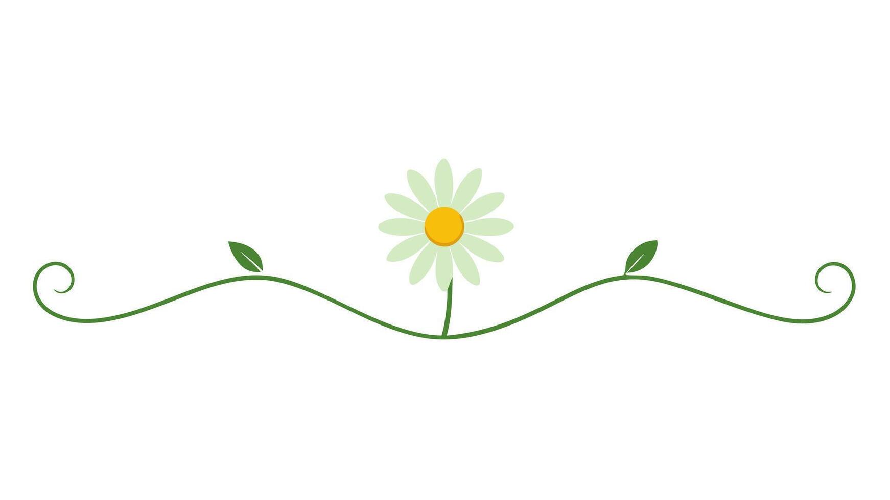 Floral Ornament Underline Design for Decorative Borders and Frame vector